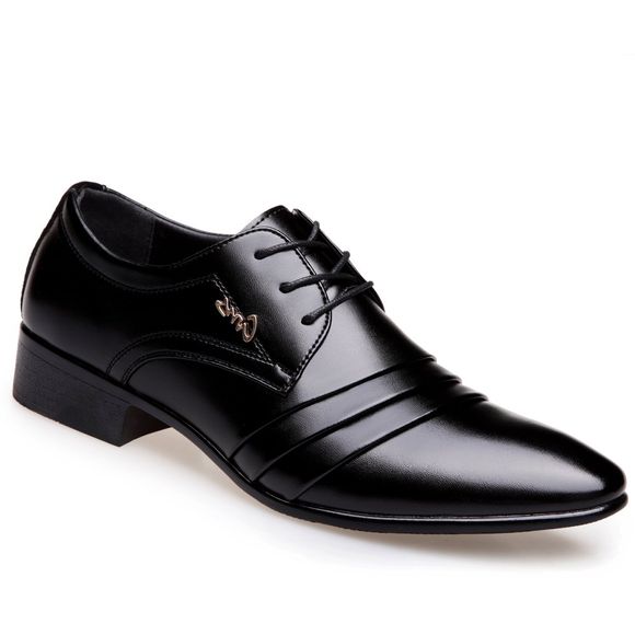 Business Leisure - Chaussures simples en cuir - Noir 46