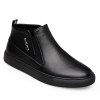Chaussures en cuir occasionnels à la mode - Noir 42