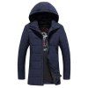 2018 Mode Tendance Zipper Vêtements Coton Long - Bleu profond L