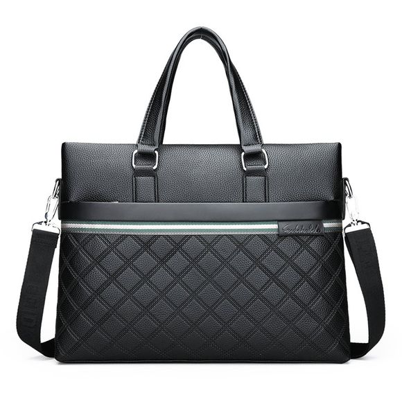 Sac à main sac à bandoulière Messenger Bag Business Briefcase - Noir 