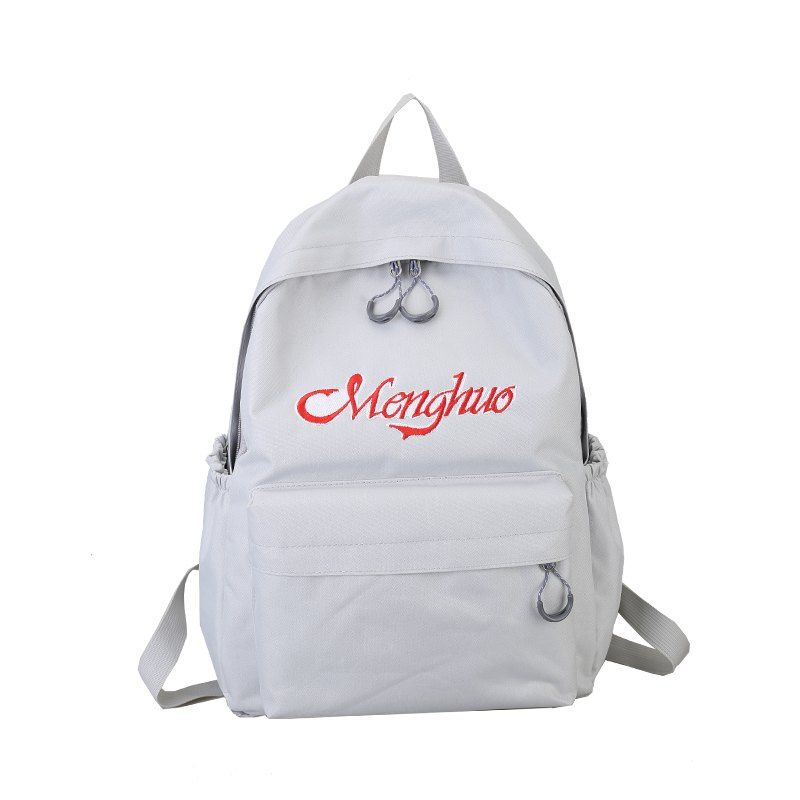 2018 embroidery letters canvas backpack gray in backpacks 2018 embroidery letters canvas backpack gray in backpacks