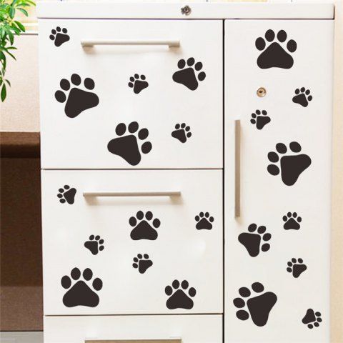 2019 funny dog cat paw vinyl prints for kids room home decal wall