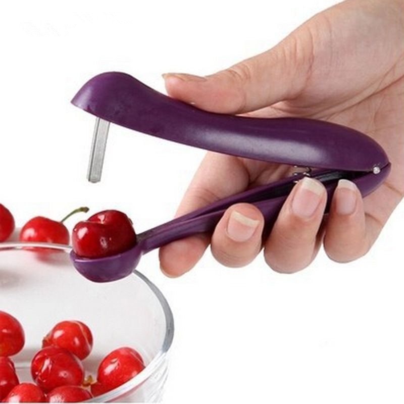 

Creative Cherry Pit Remover Cherry Seeds Removing Tools Fruit Tools, Purple