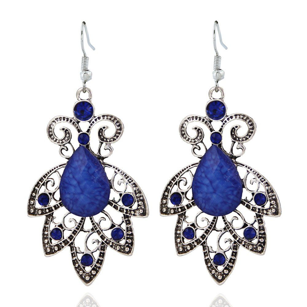 

Fashion Hollow Out Earrings Sapphire Jewellery, Blue