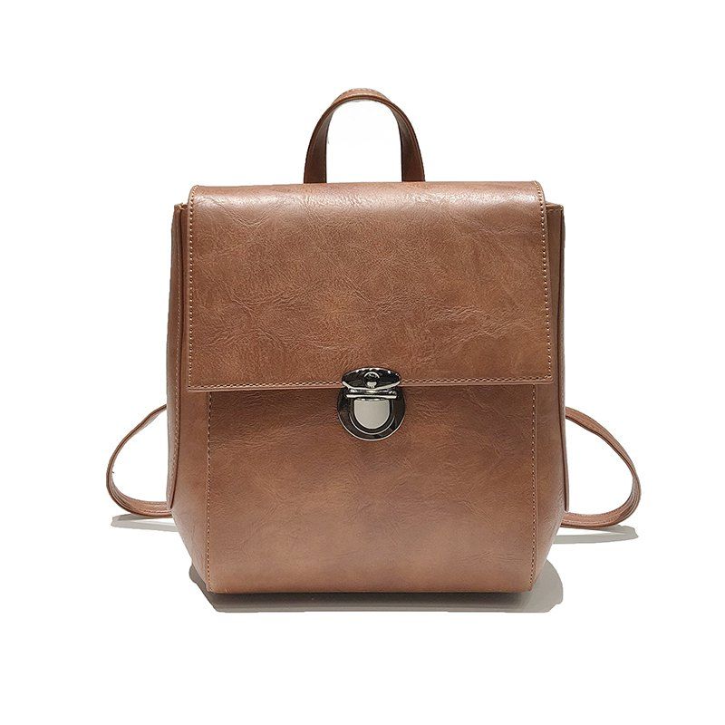 2018 Joker College Style Simple Shoulder Messenger Bag Backpack Joker College Style Simple Shoulder Messenger Bag Backpack Brown