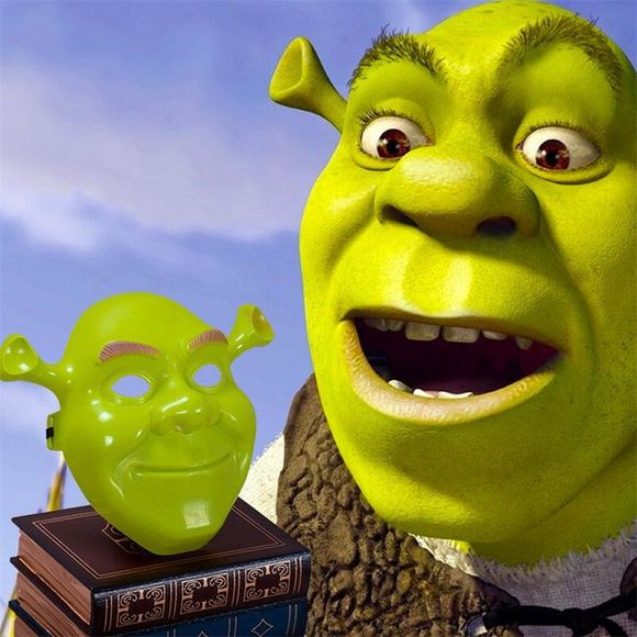 Vert Shrek Latex Masques Film Cosplay Prop Adulte Animal Party Masque pour Halloween - Vert 