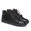 Hommes spéciales en cuir véritable chaussures de sport - Noir 43