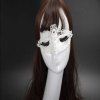 Nouveau Filles Femmes Masquerade Danse Partie Masque Pour Les Yeux Chat Halloween Déguisement Costume - Blanc 