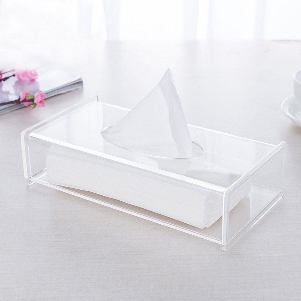 transparent tissue box