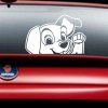 Animaux de dessin animé chien mignon autocollant de voiture chien dire Bonjour Stickers pour les enfants chambre de la pépinière - Blanc 14 X 10 CM