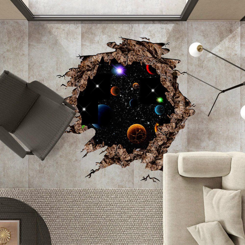 2018 3d Effect Planet Wall Sticker Home Decor Galaxy Mural Decals 3d Effect Planet Wall Sticker Home Decor Galaxy Mural Decals Black