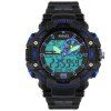 SMAEL 1379 Mode électronique multifonction étanche montre pour les hommes - Noir et Bleu 