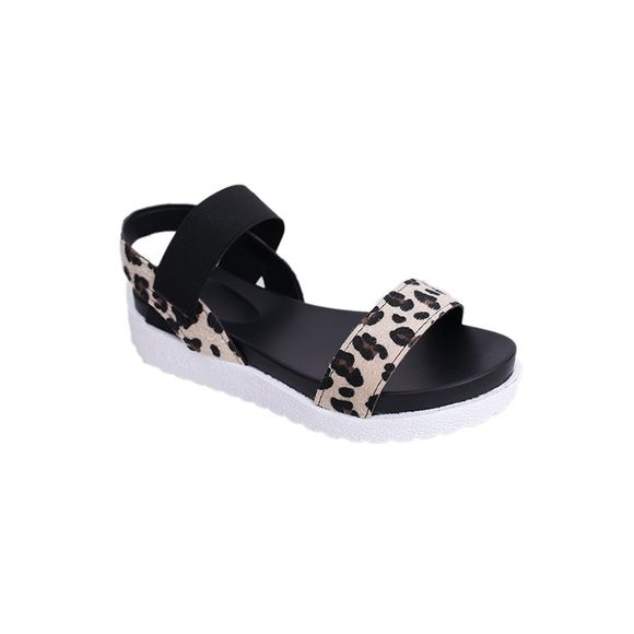 Sandales à motif léopard New Fashion pour femmes - Texture de Léopard 38