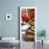 ZB88 Creative Moderne Décoratif Peinture Salon Chambre Décorations Porte Autocollant 2 pcs - COULEUR MELANGER 77 X 200 CM