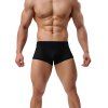 Maille sous-vêtements pour hommes taille basse Sexy Short respirant Boxer Homme. - Noir XL
