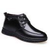 Chaussures de loisirs en peluche en cuir - Noir 38