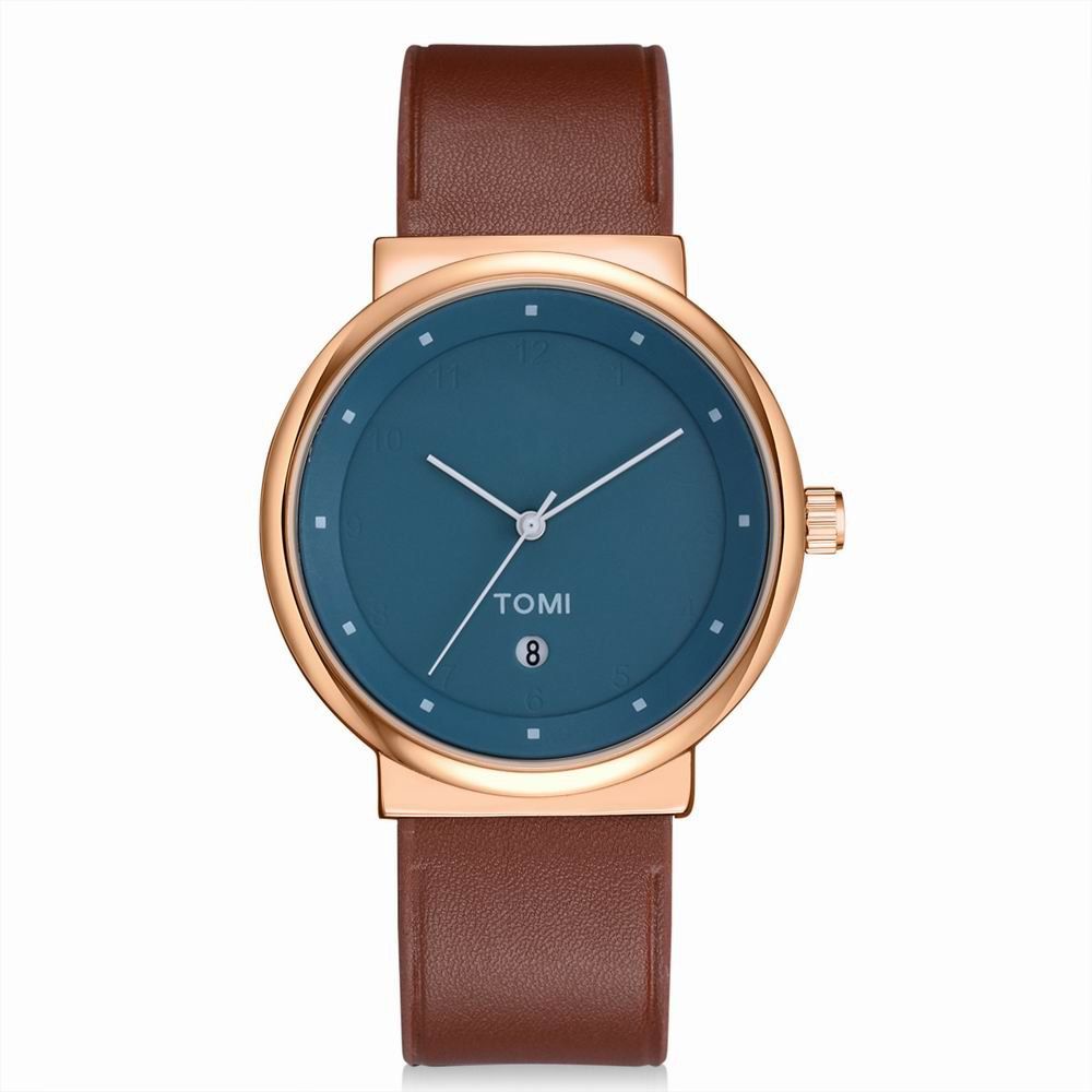 simple leather band watch