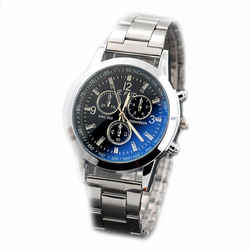 

Fashion Men Zinc Alloy Band Quartz Business Watch, Black