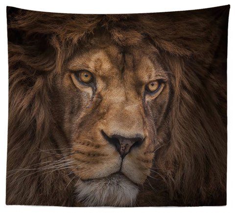 Hd Impression Numérique Animal Portrait Lion Tiger Tapisserie Serviette De Plage Multi Spécification