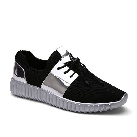 Maille EVA Couple Modèles Net Chaussures - Argent 39