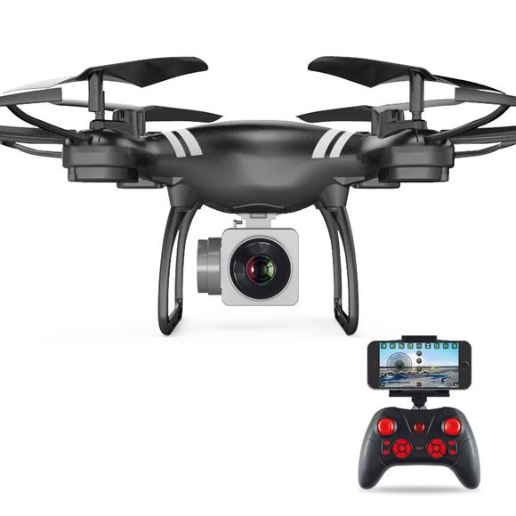 Drone Quadcopter de RC de Parrokmon 2.4GHz avec le mode sans tête / un retour principal - Noir 