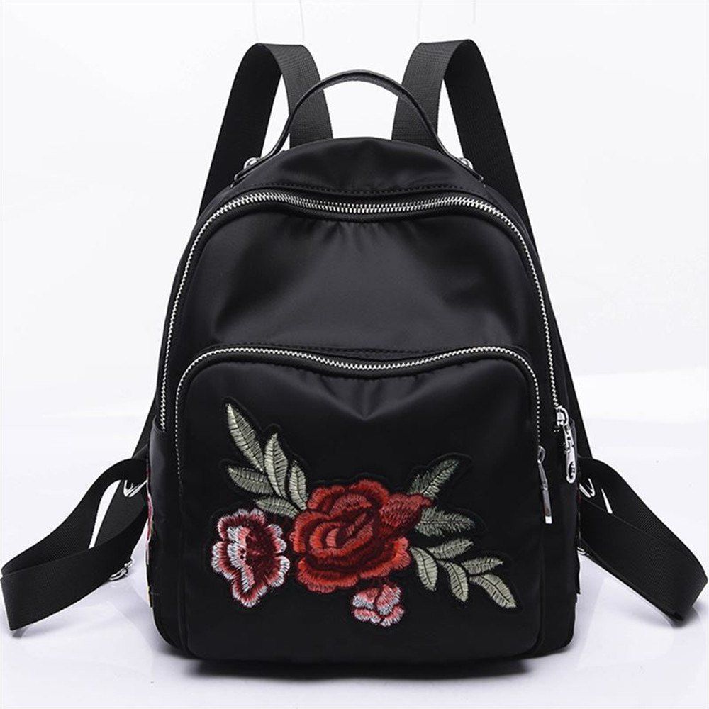 [41% OFF] 2021 Embroidery Peony Flower Women Backpack School Bags For ...