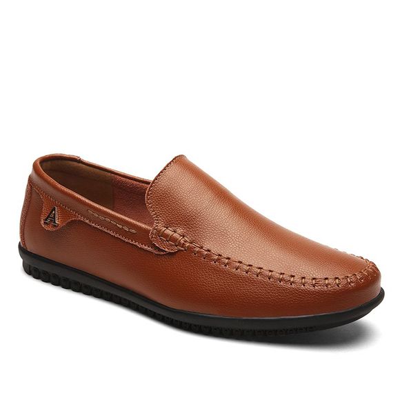 Hommes Casual Business Pois Chaussures Mocassins Mode En Plein Air Printemps Sport Sneakers Respirant - marron foncé 44