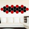 Six Edge Home Furnishings Le Salon Miroir Stickers Muraux - Noir et Rouge 