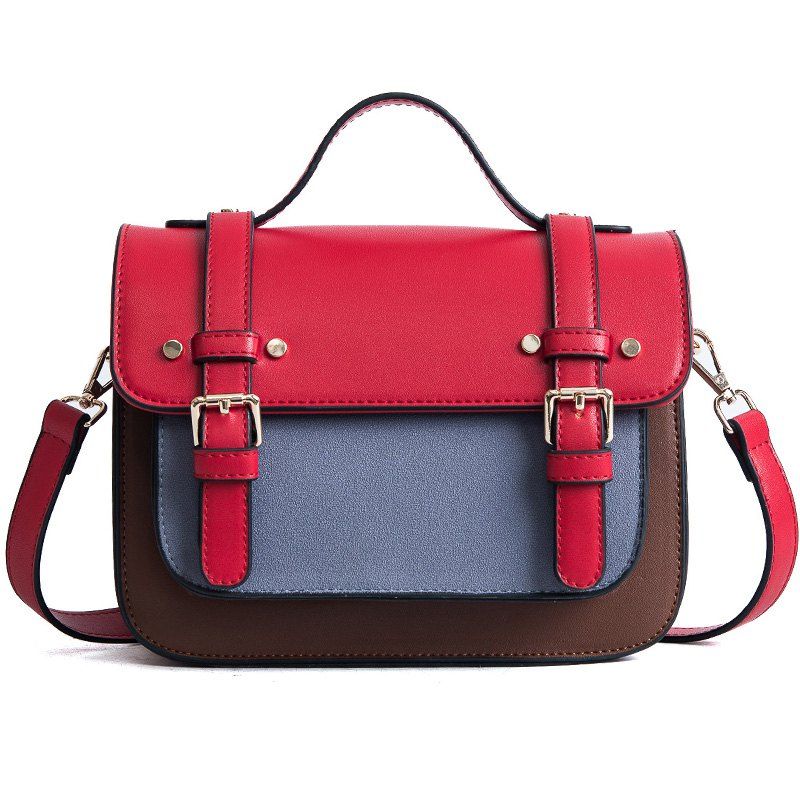 red postman bag