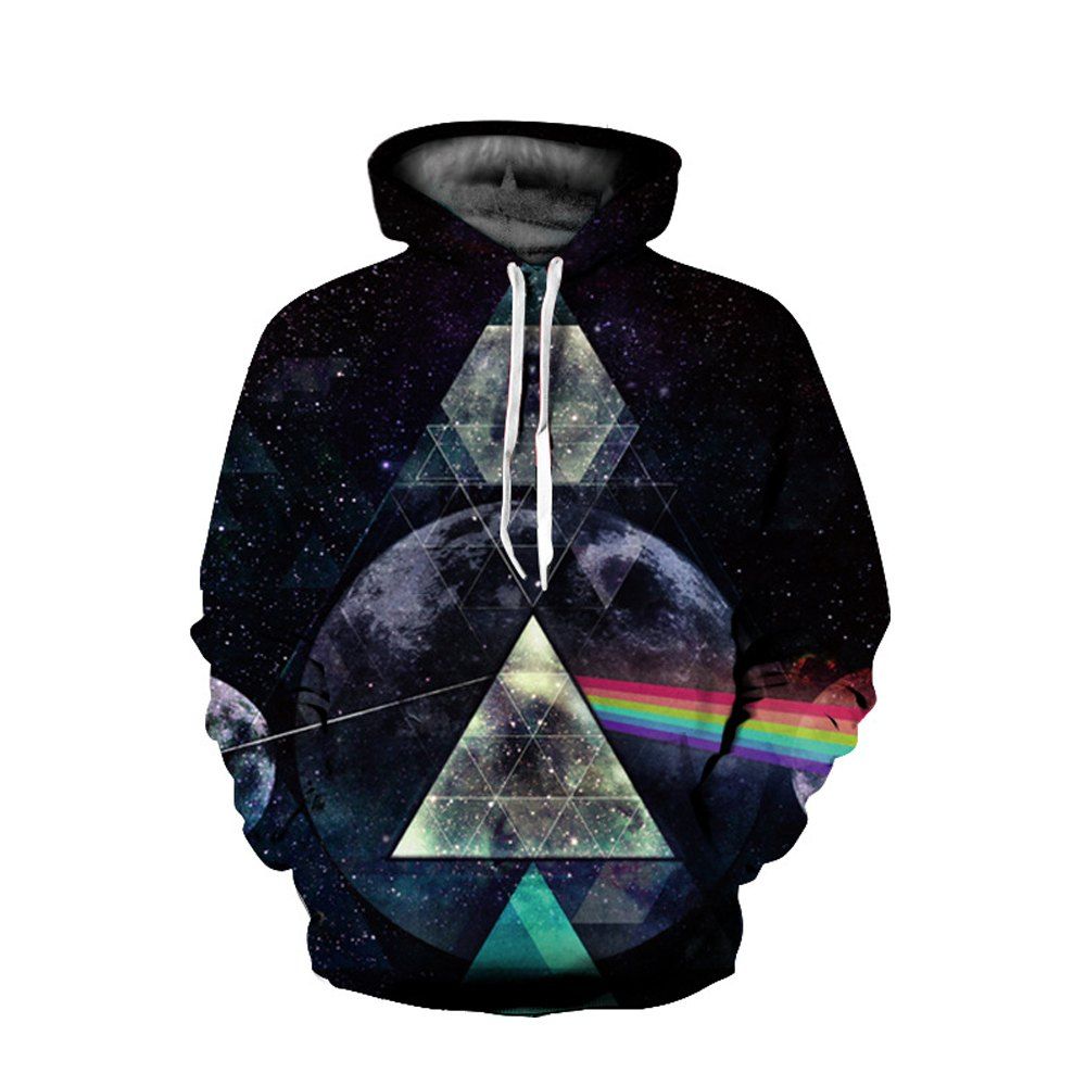 

Cosmic Cat Loose Band Hoodie, Black