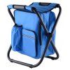 Portable pliant sac à dos refroidisseur sac tabouret chaise de plage pour camping pêche randonnée pique-nique - Bleu 