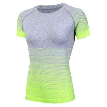 Women T Shirts Gradient Colors Casual Dry Quick Absorbent T Shirt