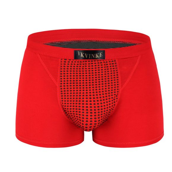 Sous-vêtements de Protection de la Santé et Thérapie Magnétique du Tronc Agrandissement du Pénis - Rouge 3XL