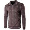 2018 Printemps et Automne Slim Lapel Loisirs Cardigan de sport - Moka M