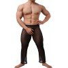 Pantalons sexy ultra-minces et transparents pour hommes - Noir M