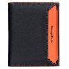 Hommes Court Paragraphe Portefeuille Couleur Permis de Conduire Sac Étudiants Mince Paquet Creative - Orange 