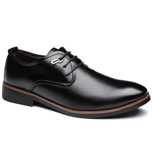 Chaussures d'affaires masculines de style simple décontracté - Noir 44