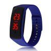 Montre-bracelet de silicone d'enfants de montre de Digital de la mode V5 LED - Bleu 