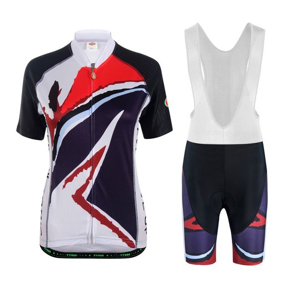 TVSSS Cuissard MTB Shorts Femme Maillot Cyclisme - Blanc S