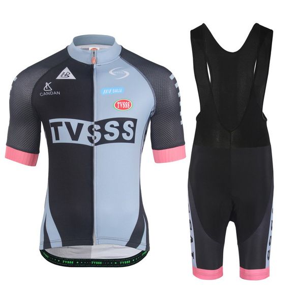 TVSSS New Hommes été Mix couleur manches courtes maillots de cyclisme Sport Costume - Noir S