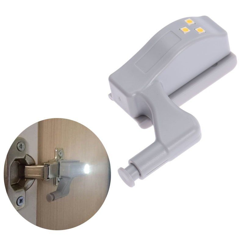 

1PC LED Cabinet Hinge Light Induction Cupboard Closet Wardrobe Night Lamp Home Kitchen Bedroom Living Room Lighting, Warm white