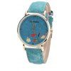 Fanteeda FD084 Montre à quartz ronde à la mode féminine - AZUR 