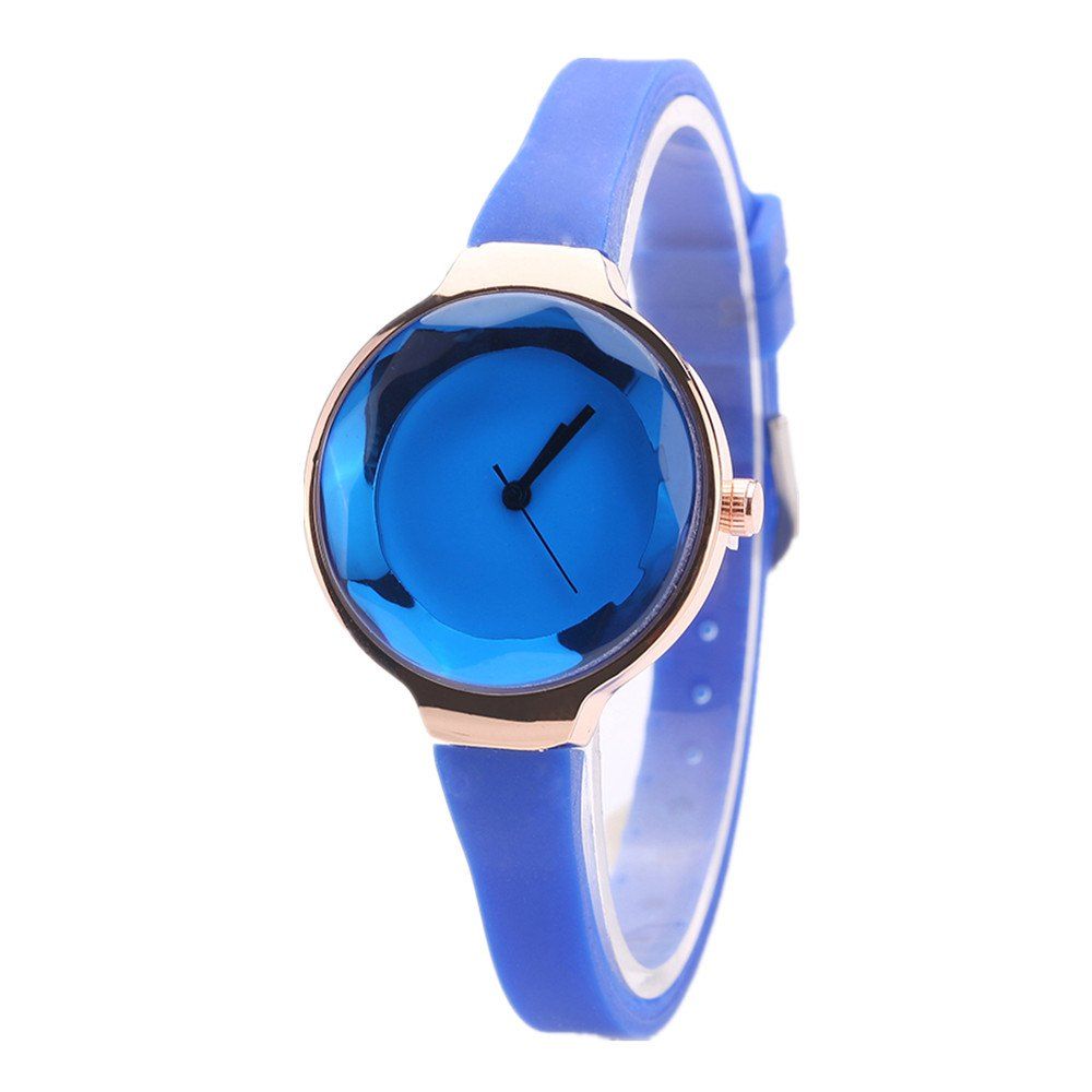 

Fanteeda FD087 Women Simple Silicone Wrist Watch, Blue