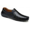 ZEACAVA Fashion Casual Business Chaussures en cuir pour hommes - Noir 40