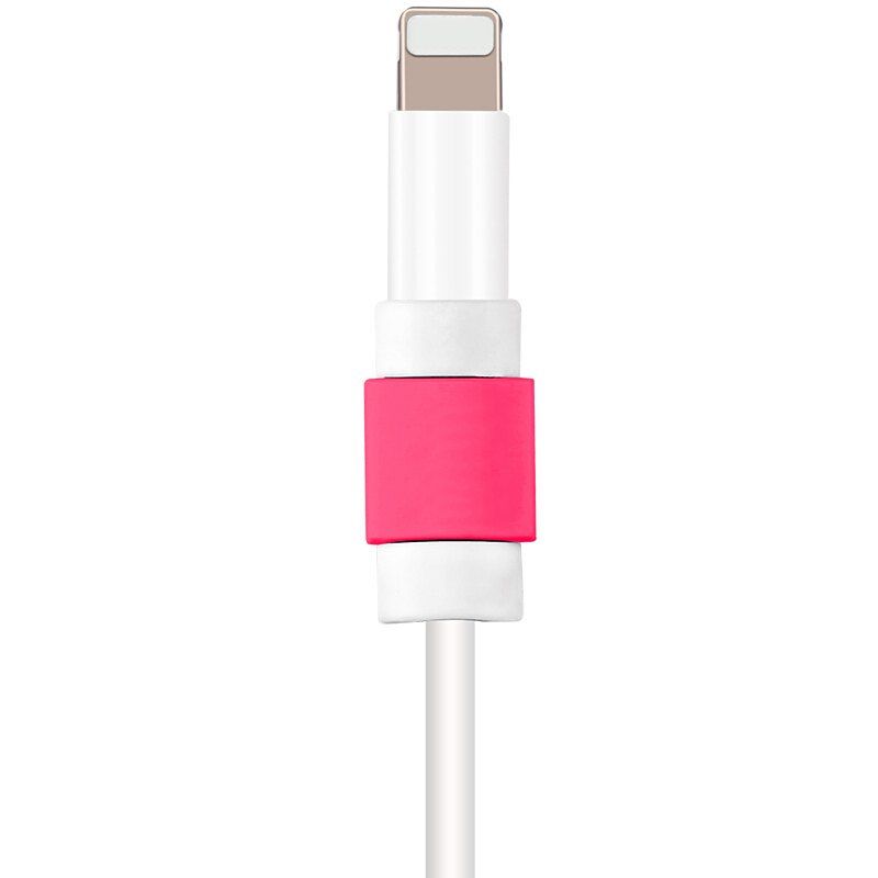 

Data Line Protector for Apple Data Cable, Rose red