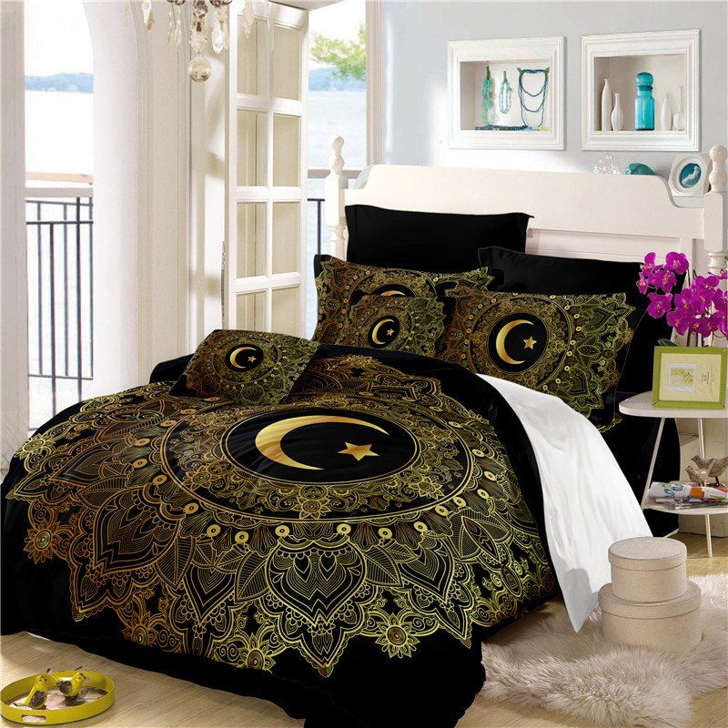 17 Off 2020 Moon Stars Personality 3d Bedding Series Three And