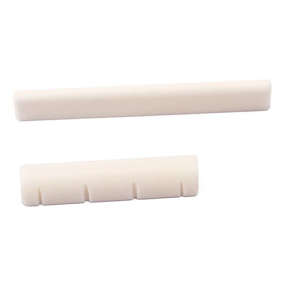 Bone 4 Chaîne Saddle Et Nut Pour Ukulélé - Couleur d'Ivoire 
