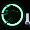 LEADBIKE 2 pcs Vélo LED Lampe à Gaz Pneu Tire Valve Valve Cap Vélo Accessoires Étanche Pour La Nuit Équitation Décoration - Vert 