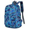 Sac à dos camouflage 1052 Nylon Mesh Cloth - Bleu 
