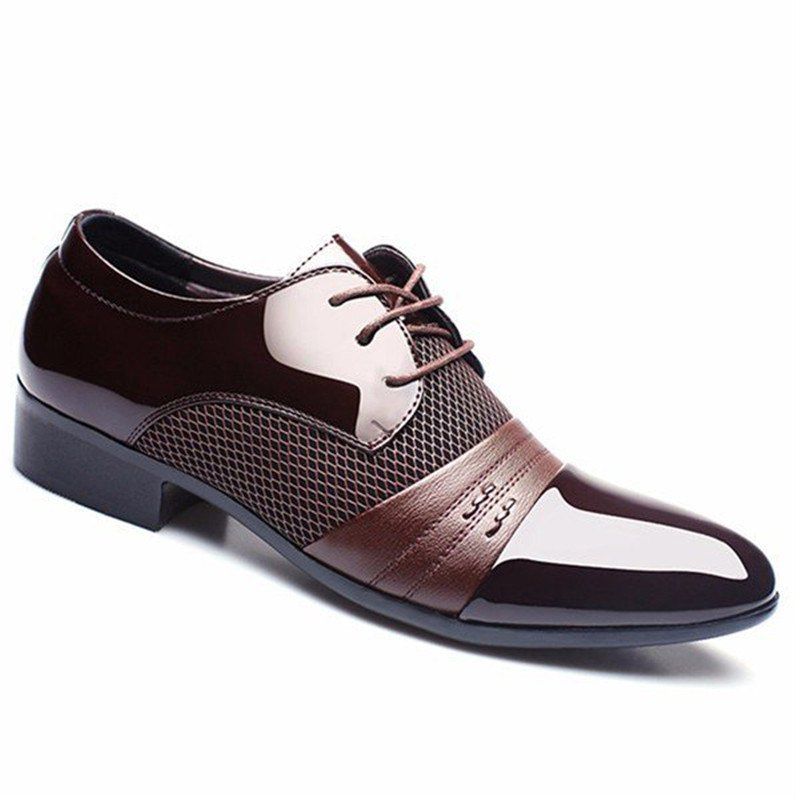 DressLily.com: Photo Gallery - Men Formal Pointed Toe Lace Up Business ...